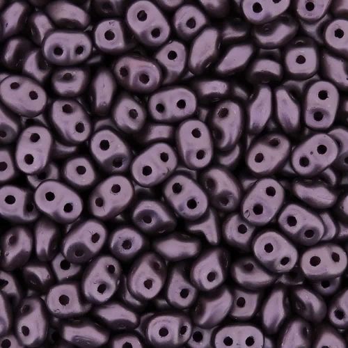 SuperDuo Beads Pastel Bordeaux