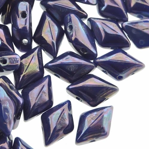 GemDUO 2-Hole beads 8x5mm 10GM - Royal Blue Nebula