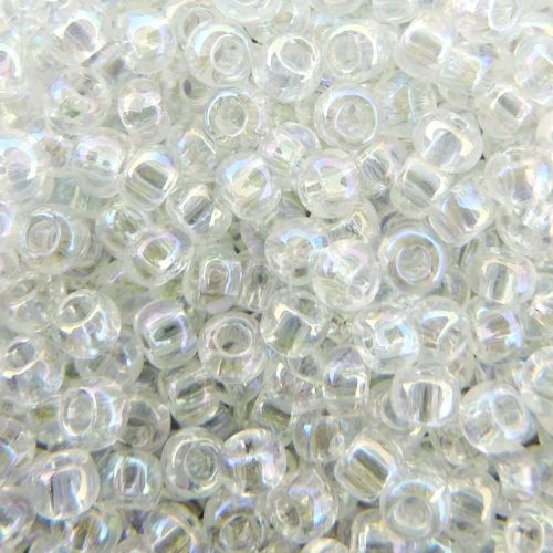 Toho Seed Beads Round Size 8/0 Crystal AB 28GM 8-161