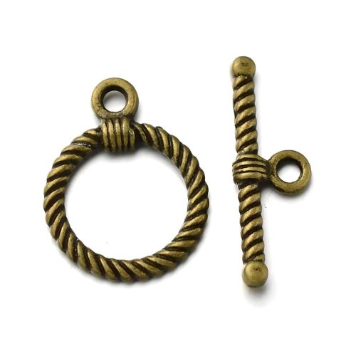 toggle clasps antique bronze