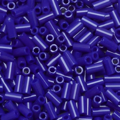 Miyuki Bugle Beads Size #1, 3mm 19.5GM Opaque Cobalt Blue