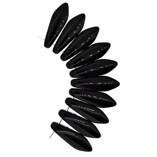 Dagger Beads 2-Hole Jet Black