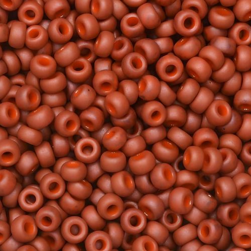 Miyuki Round Seed Beads Size 11/0 Matte Opaque Terracotta 24GM