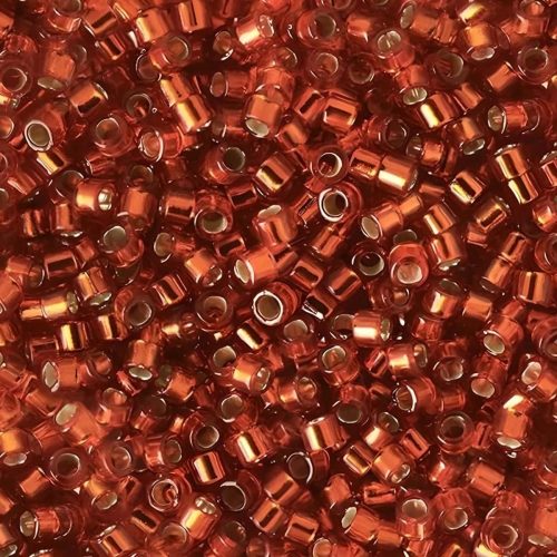 DB0601 Miyuki Delica Seed Beads 11/0 Silver Lined Copper 7.2GM