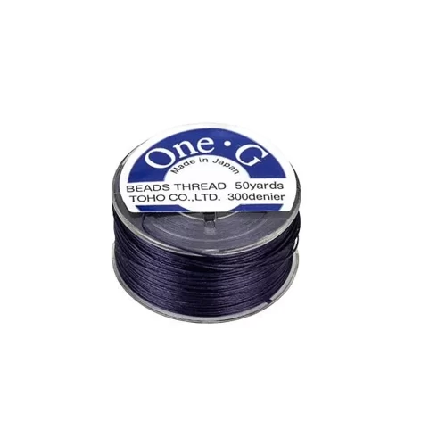 Toho One-G Beading Thread 50YD Navy