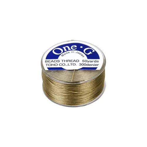 Toho One-G Beading Thread 50YD Sand Ash