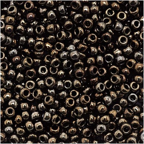 Toho Seed Beads Round Size 11/0 28GM Metallic Brown Iris 11-83