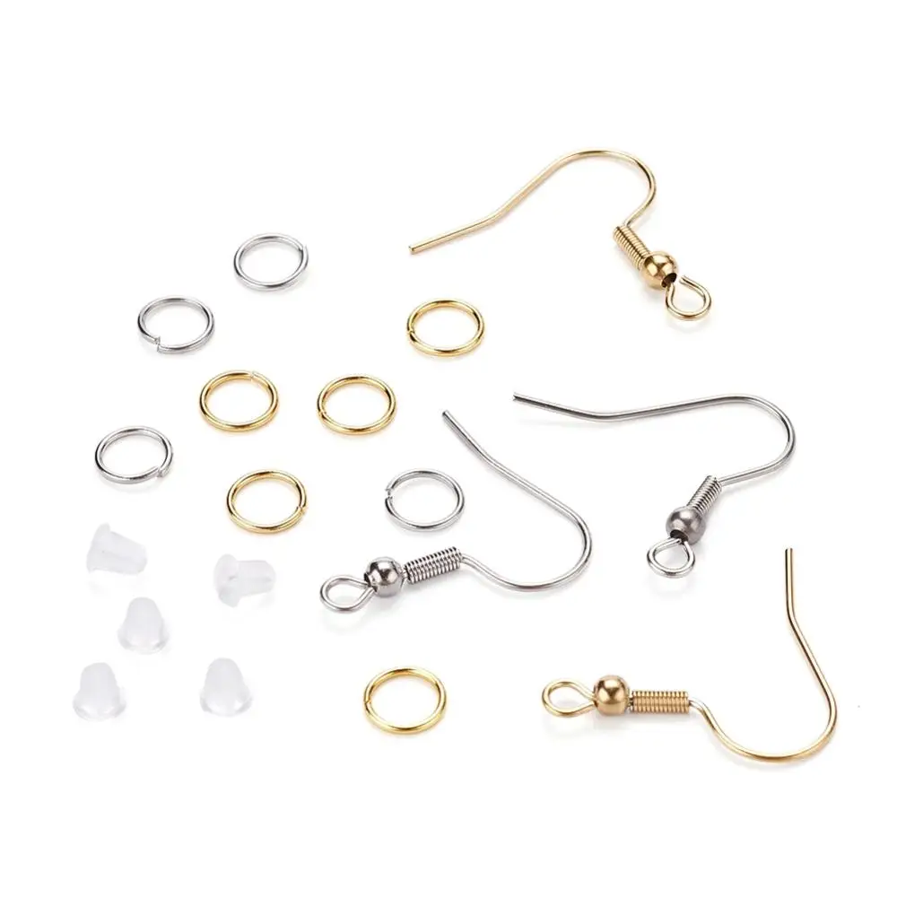 Earring Making Set / Kit , Stainless Steel Findings, 108pcs/box - Image 4