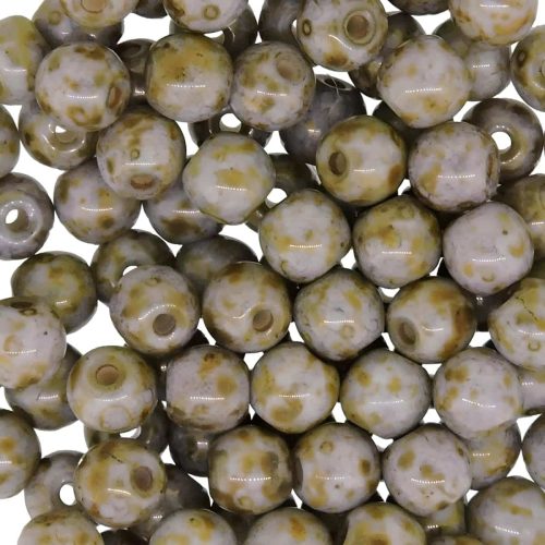 Czech Round Druk Beads 4mm - Decora Cinnamon Toast 100pcs