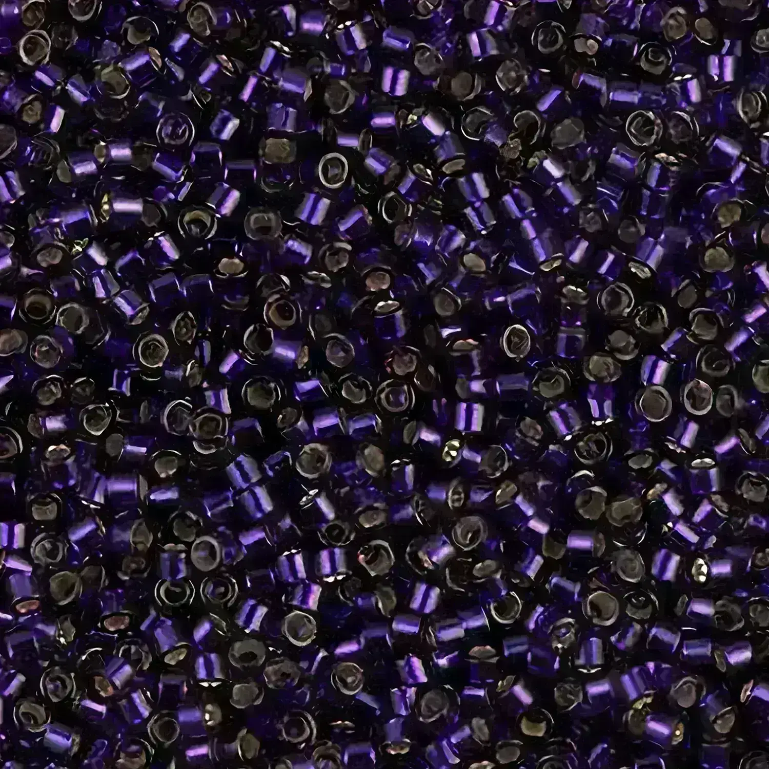 DB0609 Miyuki Delica Seed Beads 11/0 Silver Lined Dark Purple 7.2GM - Image 6