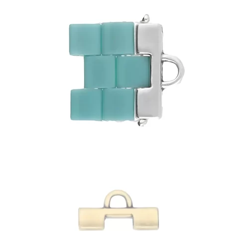 Cymbal Bead End 4pcs Soros II for Tila Beads Antique Brass