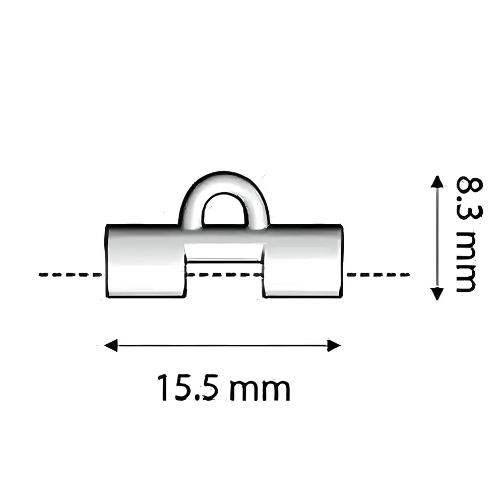 Cymbal Bead End 4pcs Soros II for Tila Beads