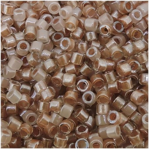 DB0988 Miyuki Delica Seed Beads Size 11/0 Sparkling Lined Vintage Rose Mix 7GM