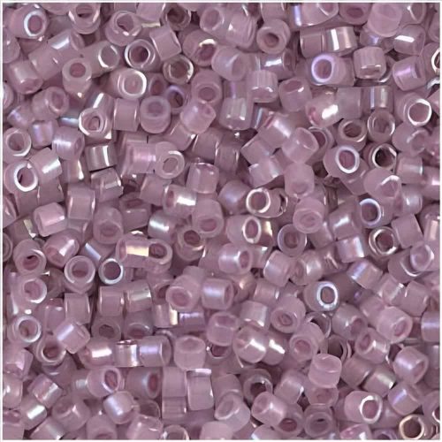 DB1752 Miyuki Delica Seed Beads 11/0 Orchid Lined Opal AB 7GM