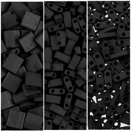 Miyuki Multipack Full-, Half- and Quarter Tila Beads Matte Black