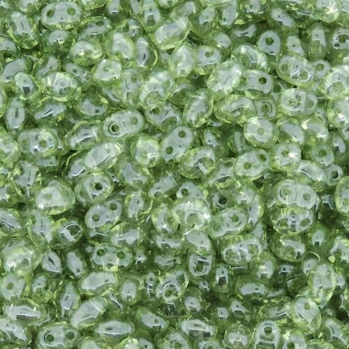 MiniDuo Two-hole Beads 4x2mm Crystal Light Green Luster 8GM