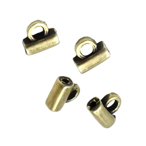 Cymbal Bead End Soros for Tila Beads 10pcs Antique Brass