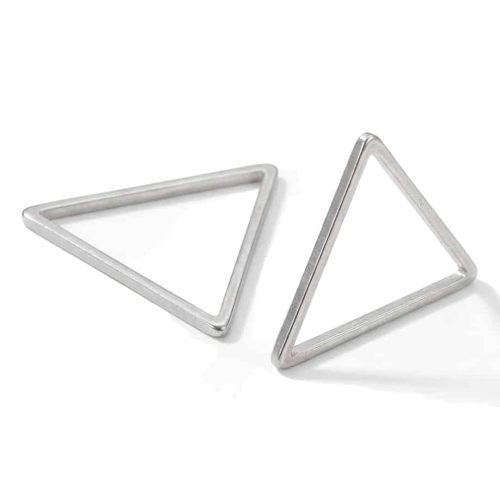 Tarnish Resistant Stainless Steel Earring Hoop Linking Rings 20 x 22.5mm Silver 10pcs