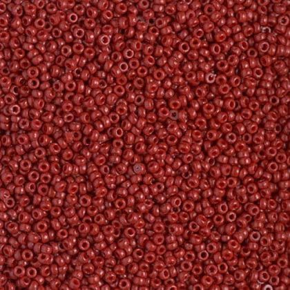 Miyuki Round Seed Beads 15/0 DURACOAT Opq Red 8.2GM