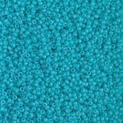 Miyuki Round Seed Beads 15/0 DURACOAT Opq Ocean Blue 8.2GM
