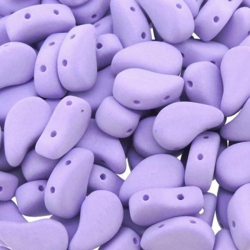 Czech Paisley Duo Beads 8x5mm 10GM Bondeli Matt Purple