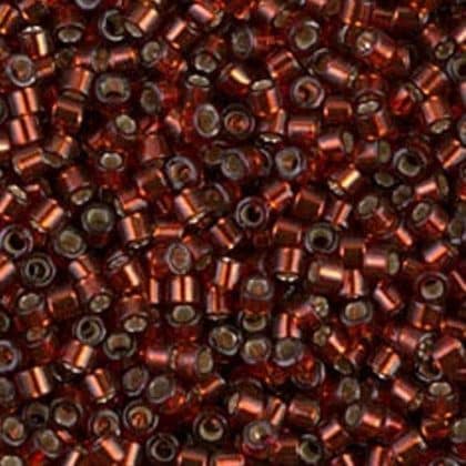 DB1202 Miyuki Delica Seed Beads 11/0 Silver Lined Dk Crnbry 7.2G