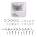 Earring Making Set / Kit , Stainless Steel Findings, 180pcs/box