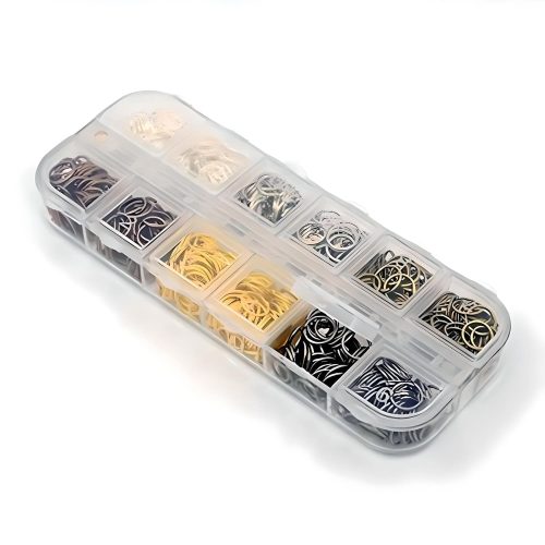 Set of 6 Colors - Jump Rings, 8mm, 21G, 72pcs/color, 432pcs/box