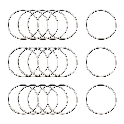 Earring Hoop Component, Linking Rings 25mm Silver Plated 20pcs