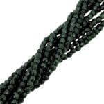 Fire Polished Faceted 2mm Round Beads 50pcs - Mtlc Suede Dk Frst