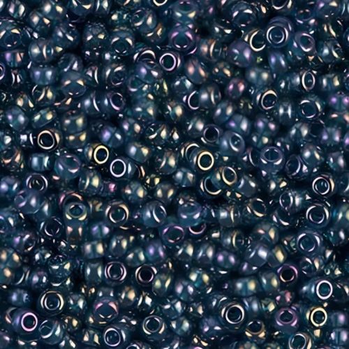 Miyuki Round Seed Beads Size 11/0 Montana Blue Gold Luster 24GM