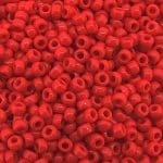Miyuki Round Seed Beads Size 11/0 50GM Bulk Opaque Red