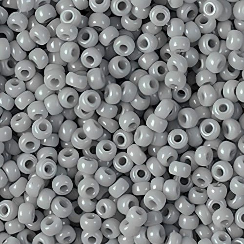 Miyuki Round Seed Beads Size 11/0 Opaque Cement Grey 24GM