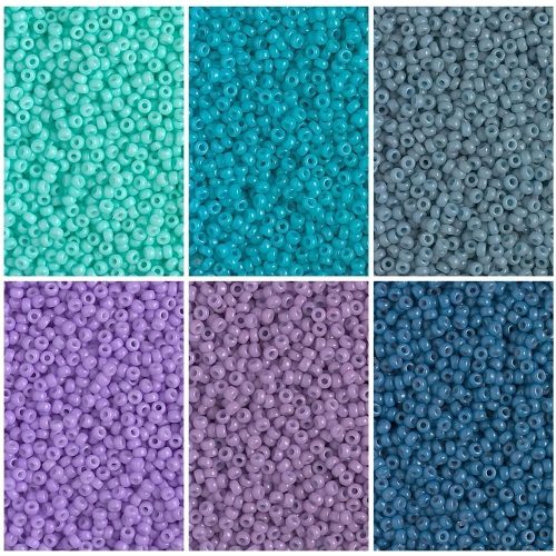 Miyuki Round Seed Beads Size 11/0 Duracoat Opaque Combo