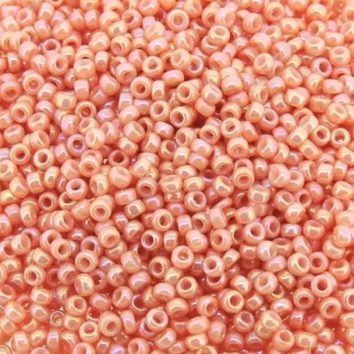 Miyuki Round Seed Beads 15/0 Opaque Peach Luster 8.2GM