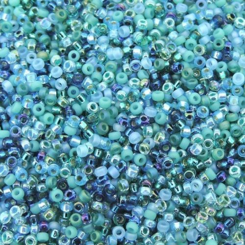 Miyuki Round Seed Beads 15/0 Touch of Teal Mix 8.2GM