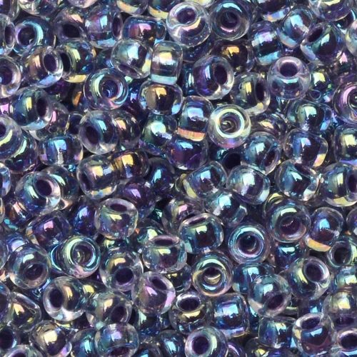 Miyuki Round Seed Beads Size 8/0 Amethyst Lnd Crystal AB 22GM