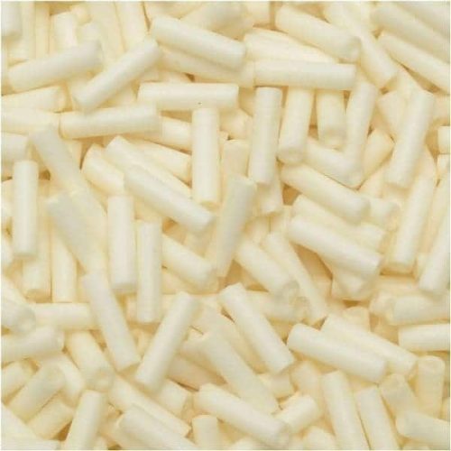Miyuki Bugle Beads Size #2, 6mm, 17GM Matte Opaque Cream