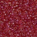DB062 Miyuki Delica Seed Beads 11/0 Lt Cranberry AB 7.2GM