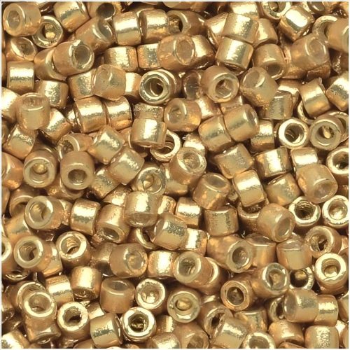 DB1832 Miyuki Delica Seed Beads 11/0 DURACOAT Glvn Gold 7GM