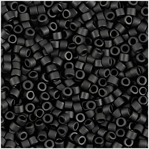 DB310 Miyuki Delica Seed Beads 11/0 Matte Black 7GM