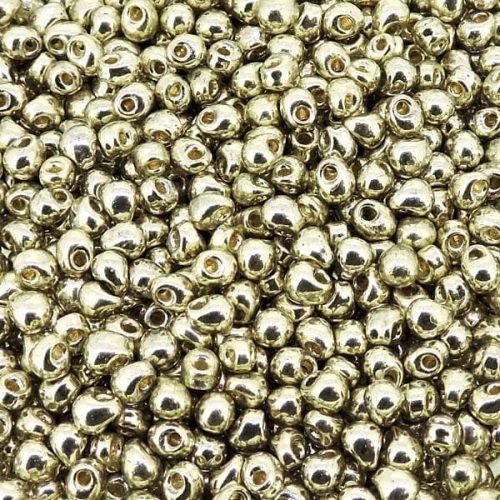 Miyuki Drop Beads 2.8mm 9GM Duracoat Galvanized Silver