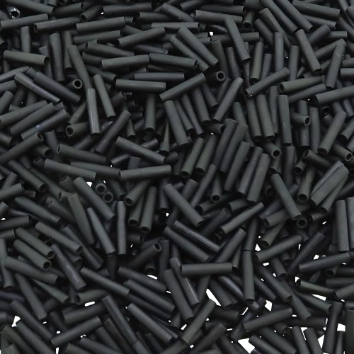 Miyuki Slender Bugle Beads 6mm x 1.3mm 13GM Matte Black