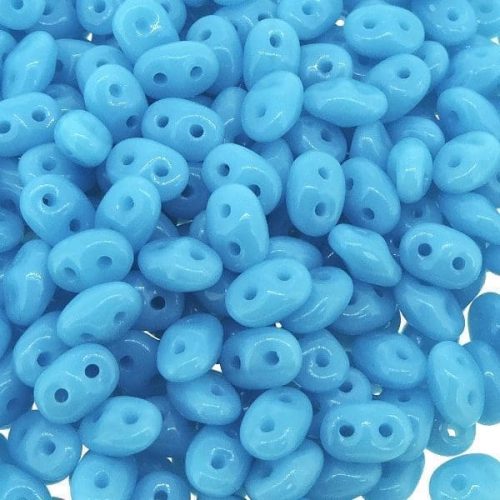 SuperDuo Beads Opaque Turquoise Blue