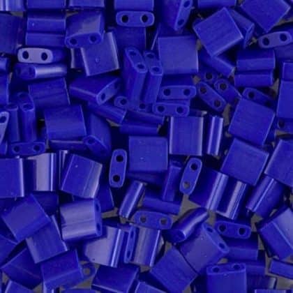 Miyuki Tila Beads 5mm 2-hole Square Opaque Cobalt 7.2G