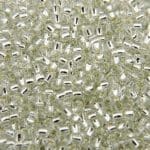 Seed Beads Round Size 11/0 28GM Silver Lined Crystal