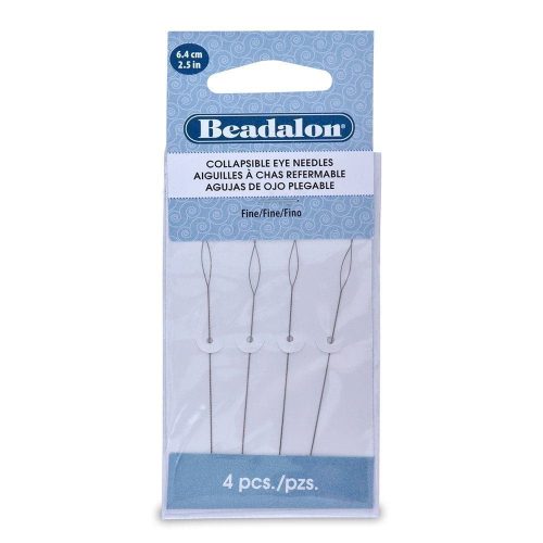 Beadalon Collapsible Eye Needles 2.5-Inch Fine 4PCS/Pack