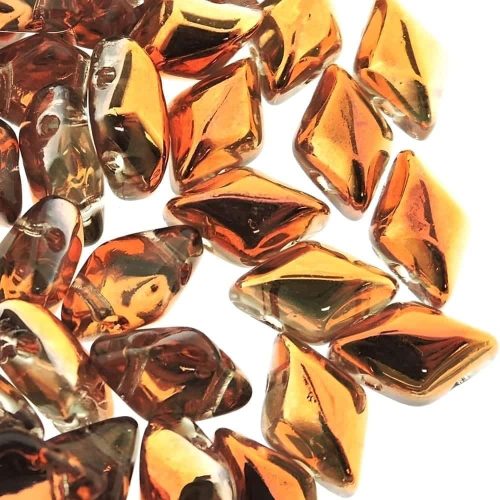 GemDUO 2-Hole beads 8x5mm 10GM - Crystal Sunset