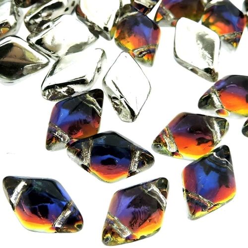 GemDUO 2-Hole beads 8x5mm 10GM - Backlit Vapor