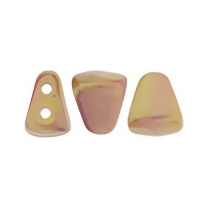 Czech Nib-bit Beads 6x5mm Luster Opq Pink, 2.5" Tube